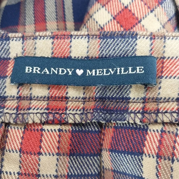 Brandy Melville John Galt School Girl Plaid Mini Skirt One Size - Picture 9 of 9